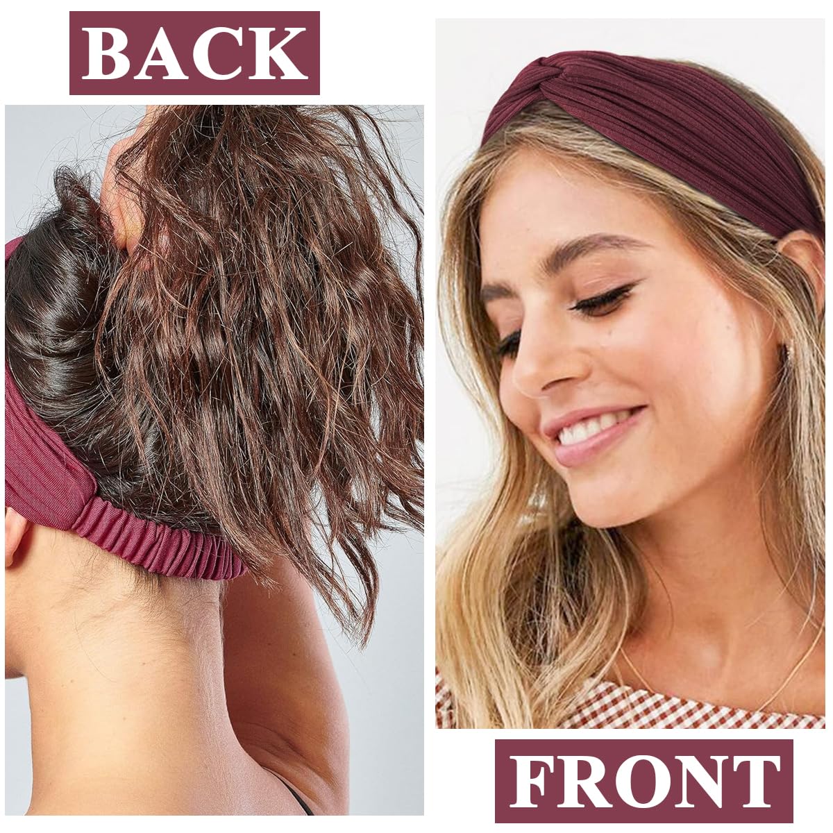 MAYCREATE® Headband for Women Girls, Stretchy Turban Hair Bands Hair Wrap Head Bands, Soft Twisted Knots Hairband for Face Clean, Makeup, Yoga, Workout (Multi C) MAYCREATE® Headband for Women Girls, Stretchy Turban Hair Bands Hair Wrap Head Bands, Soft Twisted Knots Hairband for Face Clean, Makeup, Yoga, Workout (Multi C)